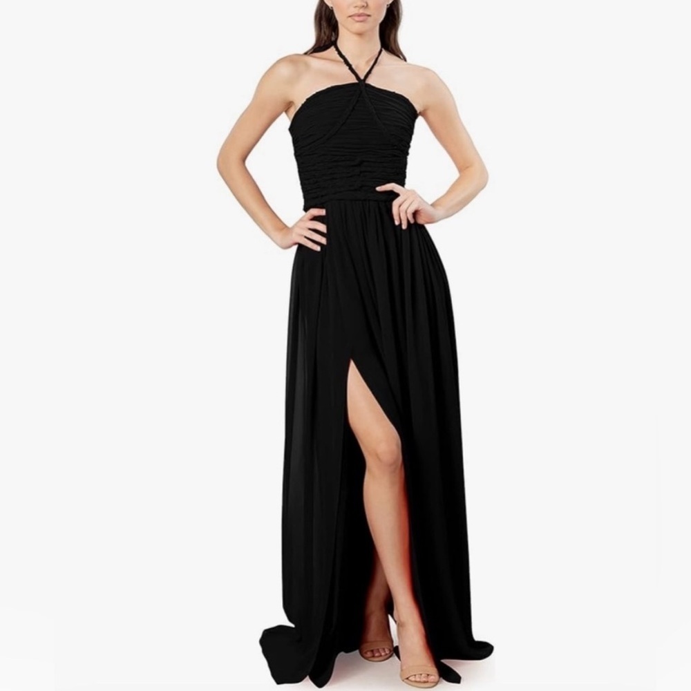 Dress the Population Aura Fit and Flare Maxi Dress